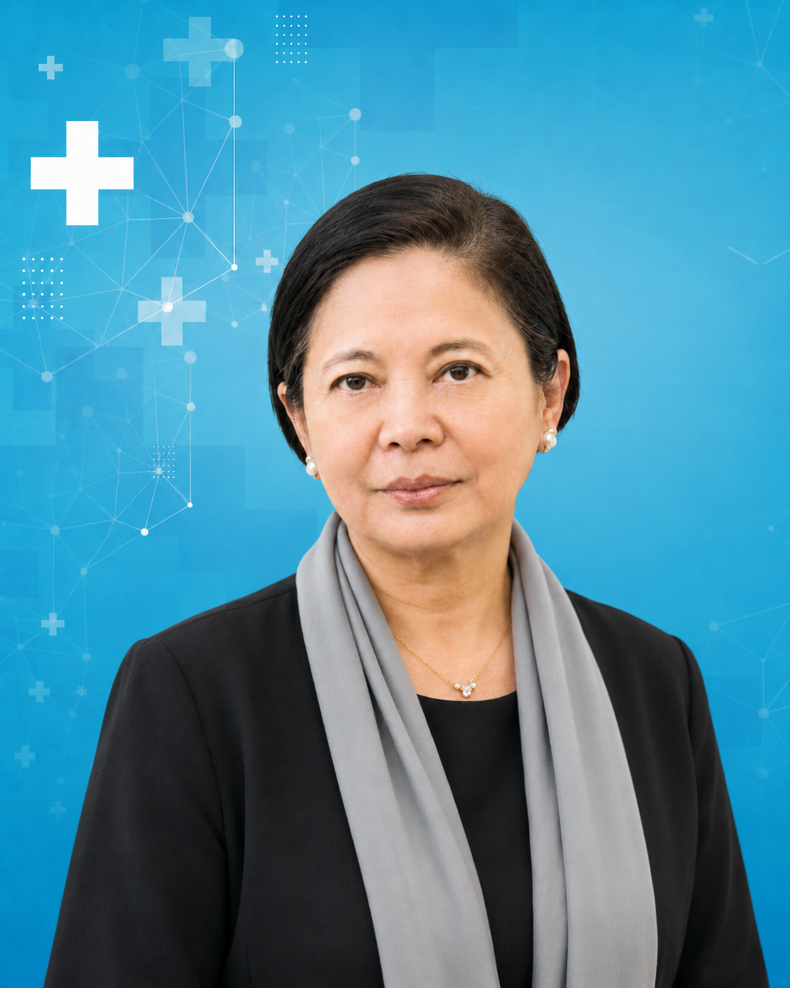 Portrait of Assoc. Prof. Klaiupsorn Suddhibhaga, Ph.D., biochemist and genome research scientist